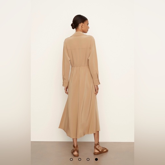 Vince Shaped Collar Long Sleeve Wrap Dress - Picture 4 of 11